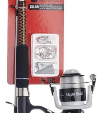 Ugly Stik Complete Spincast Reel and Fishing Rod Kit